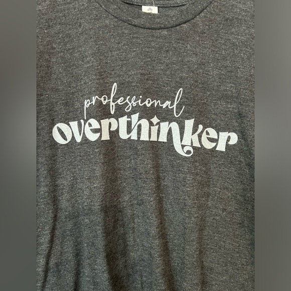 Professional Overthinker Graphic Tee- Size Medium - Picture 2 of 4